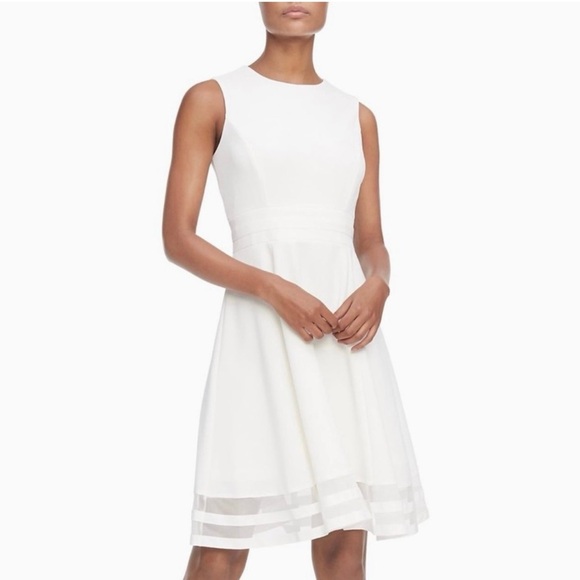 Calvin Klein Size 10 Sleeveless A Line Dress - Picture 6 of 8